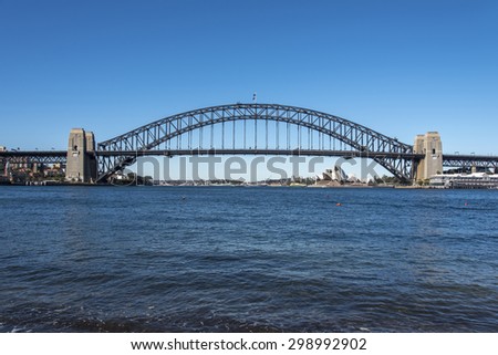 Opera house & Harbour bridge Sydney Australia