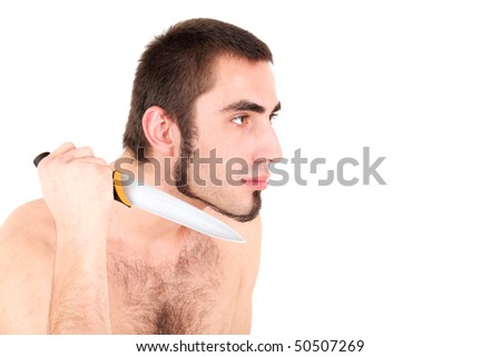 man holding dagger