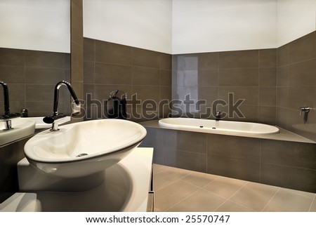Bathroom on Modern Bathroom Design  Stock Photo 25570747   Shutterstock