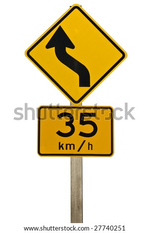 Bend Road Sign