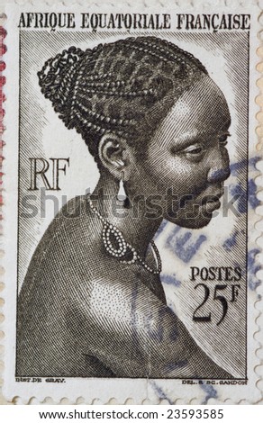 Vintage postage stamp from France