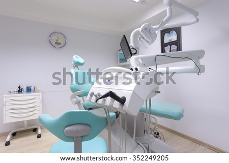 dental unit in dental office