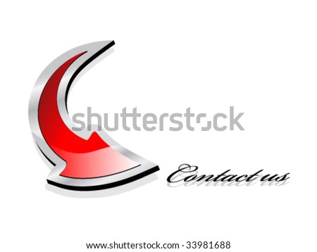Vector dart point at Contact us Vector dart point at Contact us