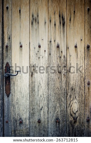 traditional old door in the old village Deia in Majorca