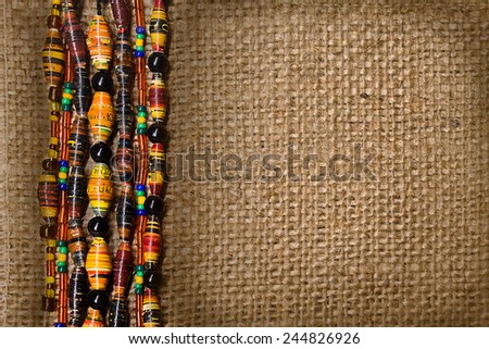 canvas texture with border of beads