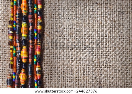 canvas texture with border of beads