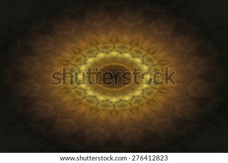 brown background with a large floral pattern