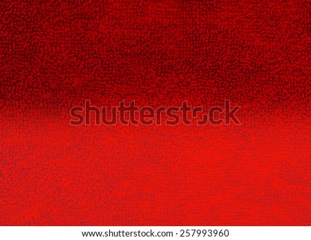 Red towel texture background - dark and bright red
