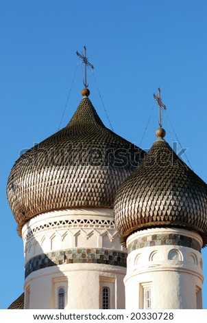 Domes of old Russian church
