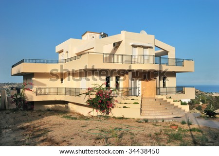 Modern cottage on Rhodes (Greece)