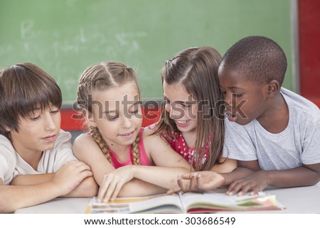 Pupils reading togethers