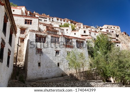 Karsha gompa - buddhist monastery in Zanskar valley - Ladakh - Jammu and Kashmir - India