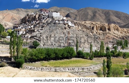 Lamayuru gompa - buddhist monastery in Indus valley - Ladakh - Jamu and Kashmir - India