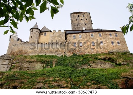 view of kost castle - gothic castle in bohemia - Czech republic