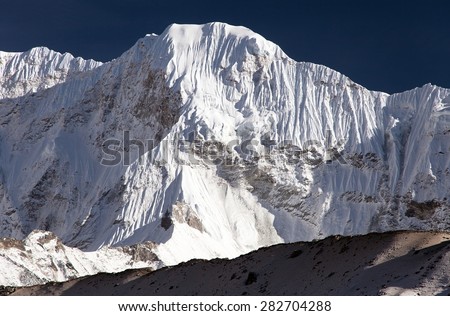 Kali Himal, beautiful mountain in Khumbu valley near Island peak, Solukhumbu, Everest area, Sagarmatha national park, Nepal
