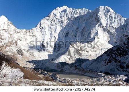 Kali Himal, beautiful mountain in Khumbu valley near Island peak, Solukhumbu, Everest area, Sagarmatha national park, Nepal