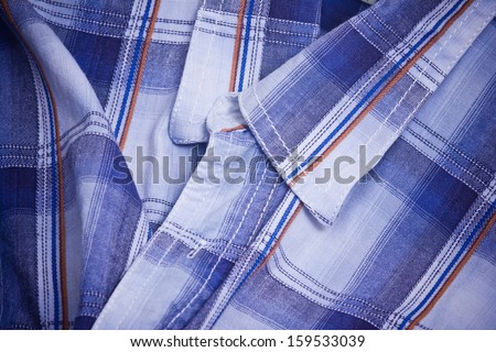 Blue and white square shape shirt texture