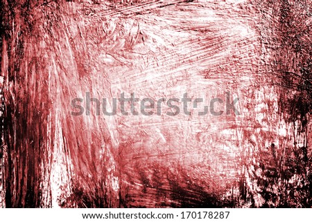 Grunge oil paint on metal surface. Messy artistic texture