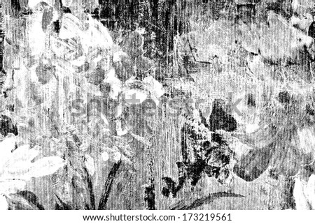 Flower artistic black and white paper texture closeup