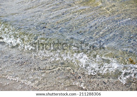 Shallow Sea water texture.