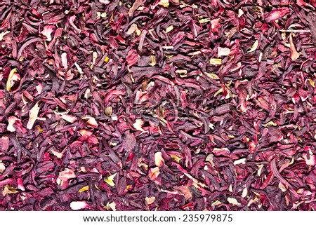 Hibiscus dry flower texture.