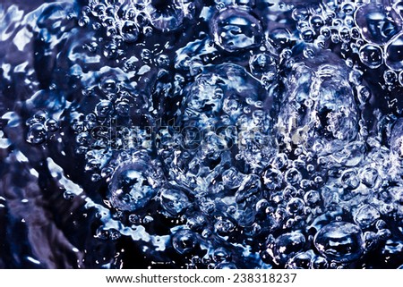 Blue abstract bubble texture
