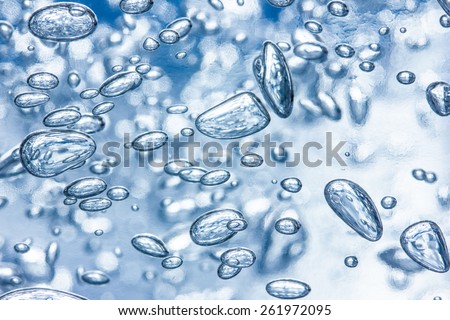 Bubble abstract water gel texture. soft focus