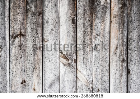 White gray peeling paint wooden desk texture.