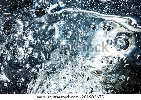 Abstract messy water bubble texture.