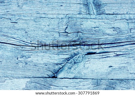 Blue painted wooden desks texture.