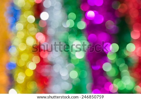 Multi-colored light bokeh, Blurred bokech background with deep light multi color