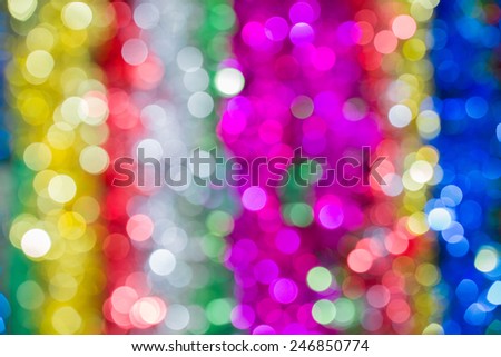Multi-colored light bokeh, Blurred bokech background with deep light multi color