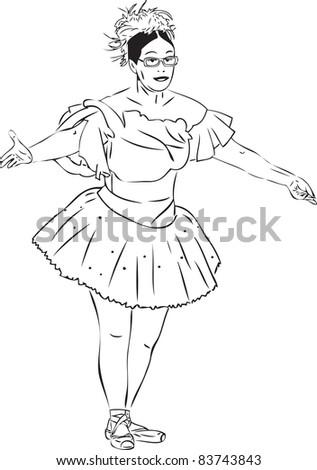 black and white picture Ballerina major forms