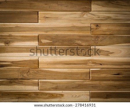Wood panels used as wood ceiling