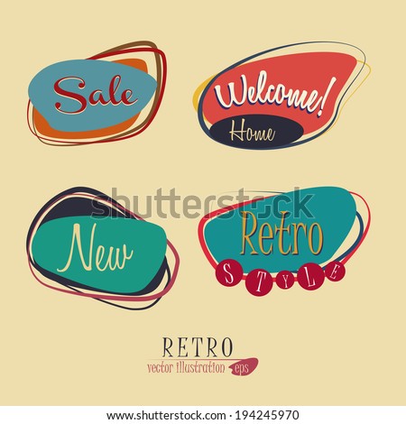 Retro design over beige background vector illustration Retro design over beige background vector illustration