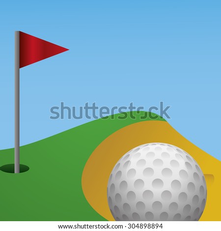 Golf digital design, vector illustration 10 eps graphic