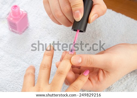 Manicure salon asian