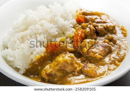 Beef curry Japanese style