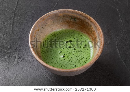 Powdered green tea tea ceremony Japan