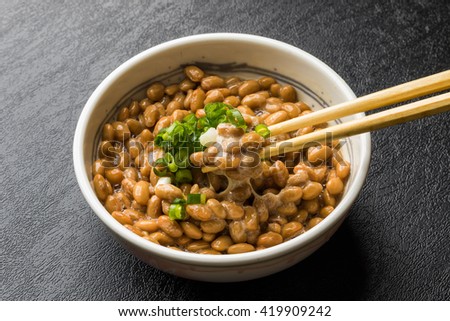 Common natto (the soybean which let you ferment) Japanese foods