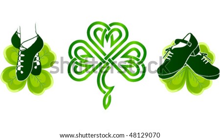 dance shoes clipart. vector : Irish dance shoes