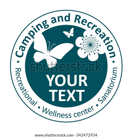 Icons for recreation, camping, wellness center, sanatorium