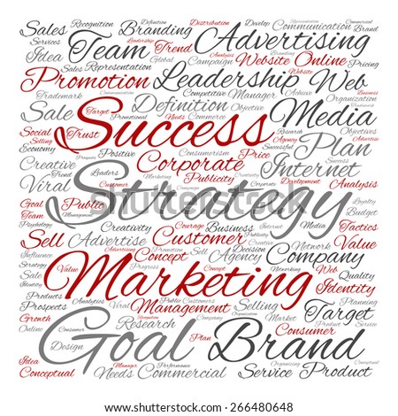Concept or conceptual text word cloud isolated on background, metaphor to advertising, business, company, growth, corporate, identity, innovation, media, management, market, sale or trend value
