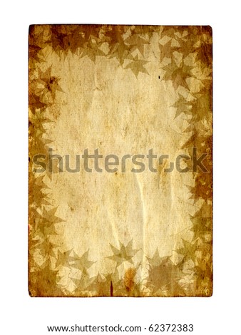High resolution old paper vintage background isolated on white