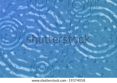 Rainy ripples Circles on water