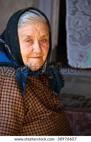 Nice portrait of an old woman