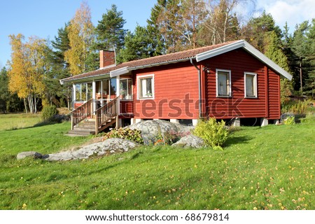 Typical scandinavian  summer cottage