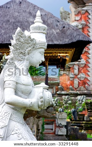 Female sculpture in the buddhist temple