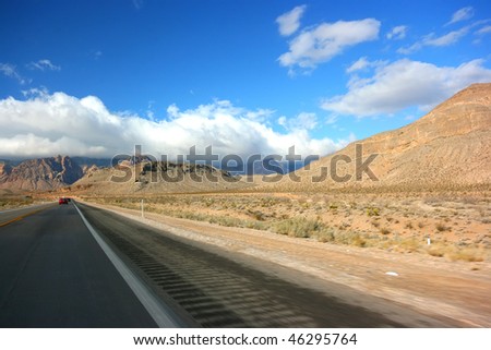 Empty road somewhere in Arizona state, USA
