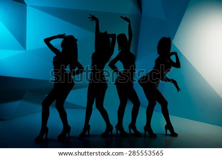 a group of girls dancing